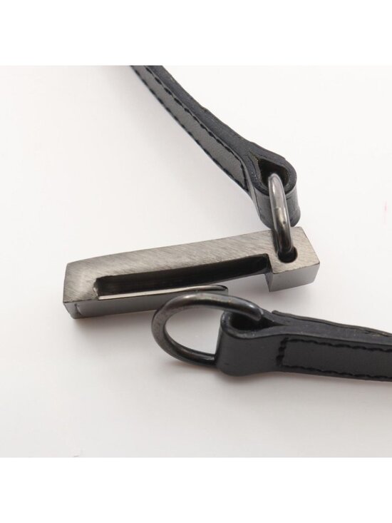 Chanel Belt Logo Plate Leather main image 6